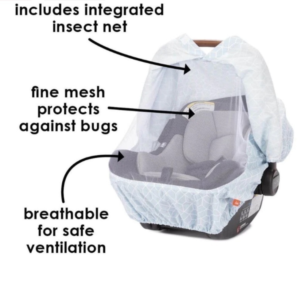 Diono Infant Car Seat Cover Canopy Adjustable and Breathable with Insect Net